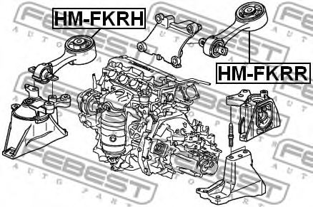 Подушка двигателя FEBEST HM-FKRH Подушка двигателя FEBEST HM-FKRH