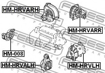 Подушка двигателя FEBEST HM-HRVLH Подушка двигателя FEBEST HM-HRVLH