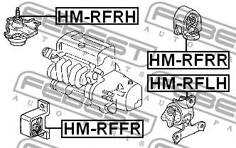 Подушка двигателя FEBEST HM-RFRR Подушка двигателя FEBEST HM-RFRR