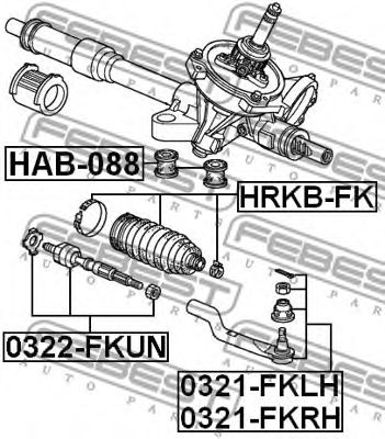 Пыльник рулевой рейки FEBEST HRKB-FK Пыльник рулевой рейки FEBEST HRKB-FK