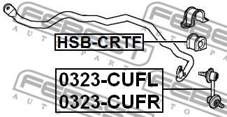 Втулка стабилизатора FEBEST HSB-CRTF Втулка стабилизатора FEBEST HSB-CRTF
