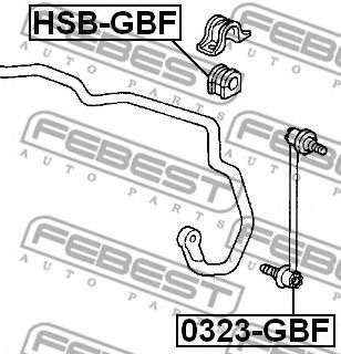 Втулка стабилизатора FEBEST HSB-GBF Втулка стабилизатора FEBEST HSB-GBF