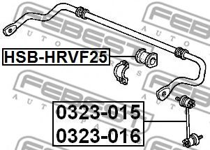 Втулка стабилизатора FEBEST HSB-HRVF25 Втулка стабилизатора FEBEST HSB-HRVF25