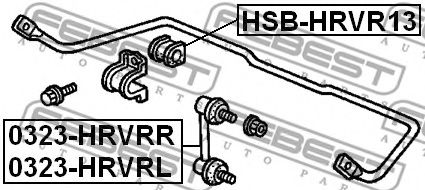 Втулка стабилизатора FEBEST HSB-HRVR13 Втулка стабилизатора FEBEST HSB-HRVR13