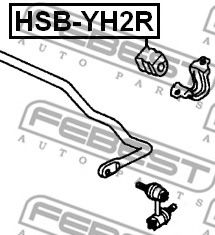 Втулка стабилизатора FEBEST HSB-YH2R Втулка стабилизатора FEBEST HSB-YH2R