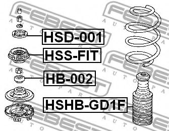 Пыльник амортизатора FEBEST HSHB-GD1F Пыльник амортизатора FEBEST HSHB-GD1F