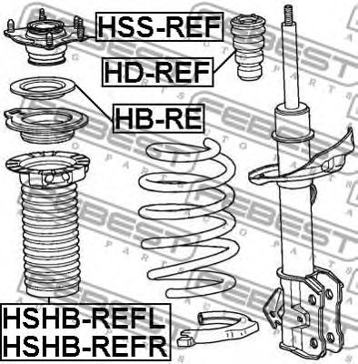 Пыльник амортизатора FEBEST HSHB-REFR Пыльник амортизатора FEBEST HSHB-REFR