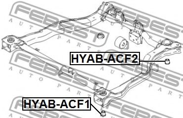 Сайлентблок задней балки FEBEST HYAB-ACF2 Сайлентблок задней балки FEBEST HYAB-ACF2