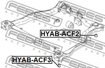 Сайлентблок задней балки FEBEST HYAB-ACF3 Сайлентблок задней балки FEBEST HYAB-ACF3
