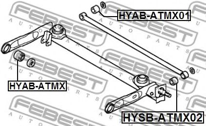 Сайлентблок рычага FEBEST HYAB-ATMX01 Сайлентблок рычага FEBEST HYAB-ATMX01