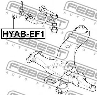Сайлентблок рычага FEBEST HYAB-EF1 Сайлентблок рычага FEBEST HYAB-EF1