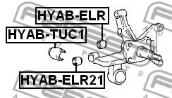 Сайлентблок рычага FEBEST HYAB-ELR Сайлентблок рычага FEBEST HYAB-ELR