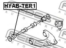 Сайлентблок рычага FEBEST HYAB-TER1 Сайлентблок рычага FEBEST HYAB-TER1