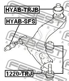 Сайлентблок рычага FEBEST HYAB-TRJB Сайлентблок рычага FEBEST HYAB-TRJB