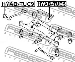 Сайлентблок рычага FEBEST HYAB-TUC9 Сайлентблок рычага FEBEST HYAB-TUC9