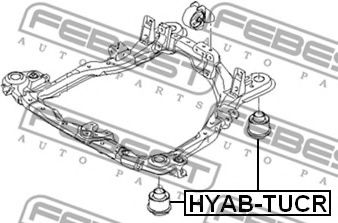 Сайлентблок задней балки FEBEST HYAB-TUCR Сайлентблок задней балки FEBEST HYAB-TUCR