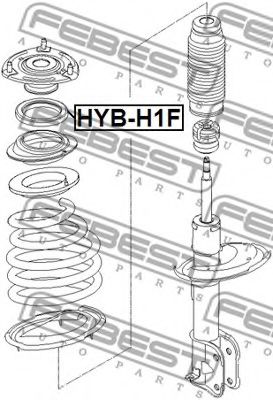 Подшипник амортизатора FEBEST HYB-H1F Подшипник амортизатора FEBEST HYB-H1F