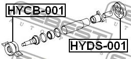 Подвесной подшипник FEBEST HYCB-001 Подвесной подшипник FEBEST HYCB-001