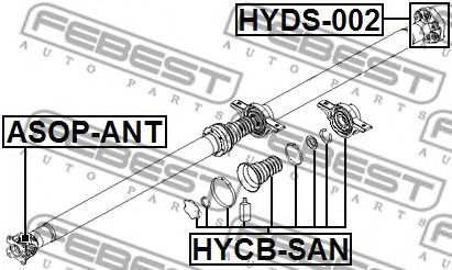 Подвесной подшипник FEBEST HYCB-SAN Подвесной подшипник FEBEST HYCB-SAN