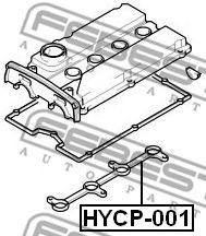 Уплотнительное кольцо, шахта свечи FEBEST HYCP-001 Уплотнительное кольцо, шахта свечи FEBEST HYCP-001