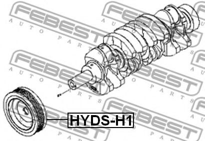 Шкив коленвала FEBEST HYDS-H1 Шкив коленвала FEBEST HYDS-H1