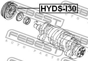 Шкив коленвала FEBEST HYDS-I30 Шкив коленвала FEBEST HYDS-I30