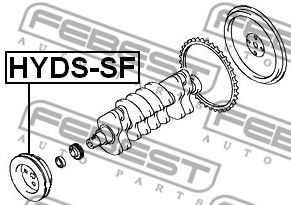 Шкив коленвала FEBEST HYDS-SF Шкив коленвала FEBEST HYDS-SF
