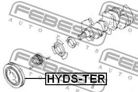 Шкив коленвала FEBEST HYDS-TER Шкив коленвала FEBEST HYDS-TER