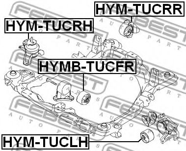 Подушка двигателя FEBEST HYMB-TUCFR Подушка двигателя FEBEST HYMB-TUCFR
