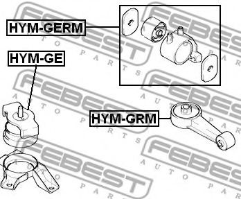 Подушка двигателя FEBEST HYM-GERM Подушка двигателя FEBEST HYM-GERM