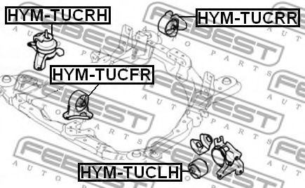 Подушка двигателя FEBEST HYM-TUCRH Подушка двигателя FEBEST HYM-TUCRH
