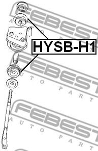 Сайлентблок рычага FEBEST HYSB-H1 Сайлентблок рычага FEBEST HYSB-H1