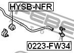 Втулка стабилизатора FEBEST HYSB-NFR Втулка стабилизатора FEBEST HYSB-NFR