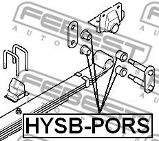 Втулка рессоры FEBEST HYSB-PORS Втулка рессоры FEBEST HYSB-PORS
