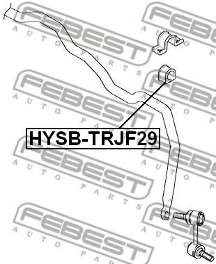 Втулка стабилизатора FEBEST HYSB-TRJF29 Втулка стабилизатора FEBEST HYSB-TRJF29