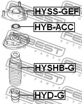 Пыльник амортизатора FEBEST HYSHB-G Пыльник амортизатора FEBEST HYSHB-G