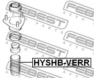 Пыльник амортизатора FEBEST HYSHB-VERR Пыльник амортизатора FEBEST HYSHB-VERR