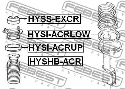 Подвеска, амортизатор FEBEST HYSS-EXCR Подвеска, амортизатор FEBEST HYSS-EXCR