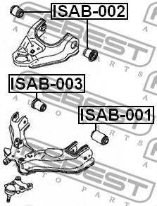 Сайлентблок рычага FEBEST ISAB-001 Сайлентблок рычага FEBEST ISAB-001
