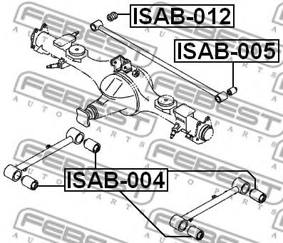 Сайлентблок рычага FEBEST ISAB-004 Сайлентблок рычага FEBEST ISAB-004