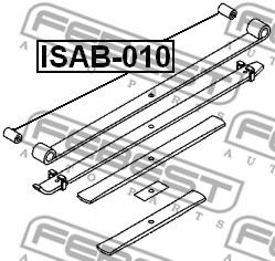 Втулка рессоры FEBEST ISAB-010 Втулка рессоры FEBEST ISAB-010
