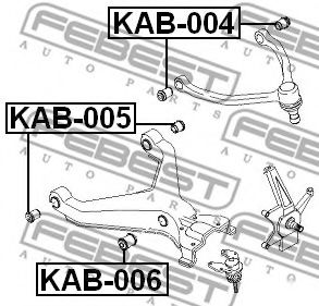 Сайлентблок рычага FEBEST KAB-005 Сайлентблок рычага FEBEST KAB-005