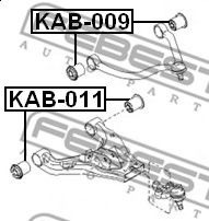Сайлентблок рычага FEBEST KAB-011 Сайлентблок рычага FEBEST KAB-011