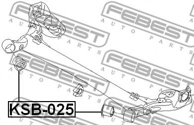 Сайлентблок задней балки FEBEST KAB-025 Сайлентблок задней балки FEBEST KAB-025