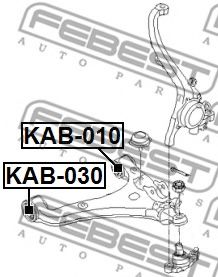 Сайлентблок рычага FEBEST KAB-030 Сайлентблок рычага FEBEST KAB-030