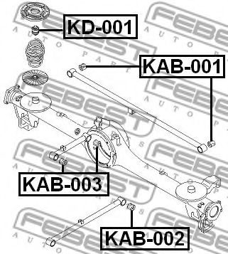 Отбойник FEBEST KD-001 Отбойник FEBEST KD-001