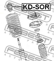 Отбойник FEBEST KD-SOR Отбойник FEBEST KD-SOR