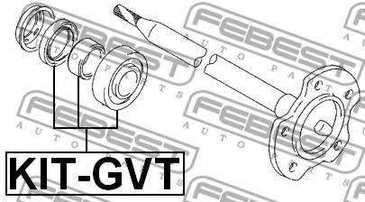 Подшипник, приводной вал FEBEST KIT-GVT Подшипник, приводной вал FEBEST KIT-GVT