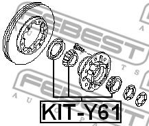 Подшипник, приводной вал FEBEST KIT-Y61 Подшипник, приводной вал FEBEST KIT-Y61