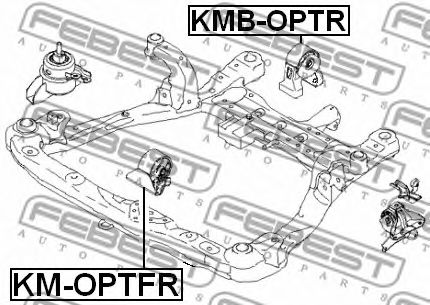 Подушка двигателя FEBEST KMB-OPTR Подушка двигателя FEBEST KMB-OPTR